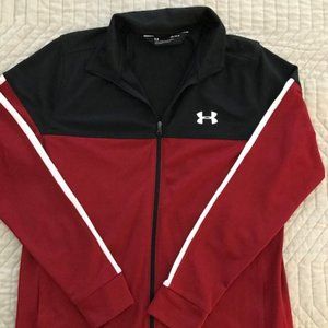 Men's Under Armour Track Jacket Red/ Black - M